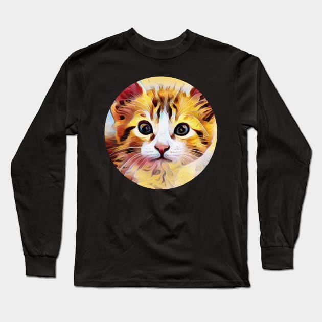 Four-Legged floppy cat Long Sleeve T-Shirt by GoranDesign